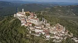 Vista aérea de Motovun.