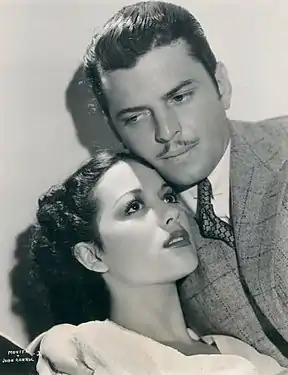 Movita e John Carroll em foto de divulgação de Wolf Call