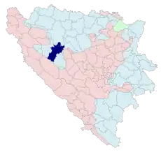 Localização de Mrkonjic Grad