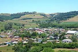 Vista parcial da cidade de Ponte Preta - RS