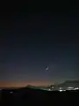 Cometa NEOWISE em 17 de julho de 2020, 18:59 UTC, quando entrou na Ursa Maior, visto de Asterousia, Creta.