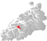 Mapa do condado de Møre og Romsdal com Ørskog em destaque.