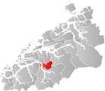 Mapa do condado de Møre og Romsdal com Stordal em destaque.