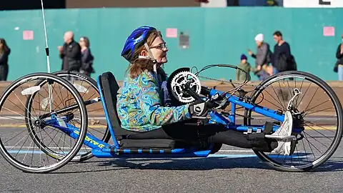 Corredora da categoria Cadeira de Rodas de 2019.