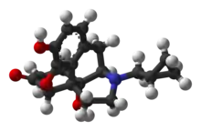 Estrutura química de Naltrexona