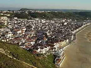 Vila da Nazaré vista do Sítio