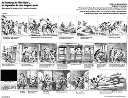 As Aventuras de Nhô Quim ou Impressões de Uma Viagem à Corte, de Angelo Agostini, a primeira história em quadrinhos brasileira.