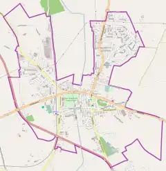 Localização de Nidzica na Polónia