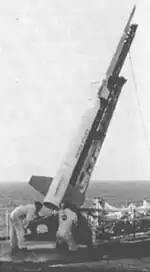 Um Nike Apache sendo preparado para lançamento