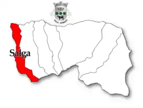 Localização no município de Nordeste