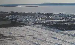 Norman Wells vista do céu