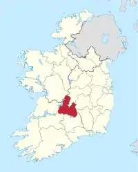 Localização do Condado de Tipperary do Norte na Irlanda