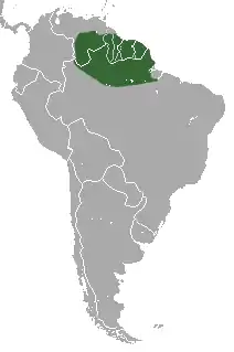 Mapa de distribuição