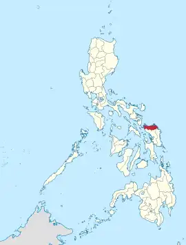 Samar do Norte na Visayas Orientais Coordenadas : 12°20'N, 124°40'E