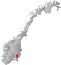 Localização de Akershus na Noruega