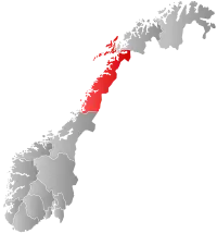 Localização de Nordland na Noruega