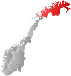 Localização de Troms og Finnmark