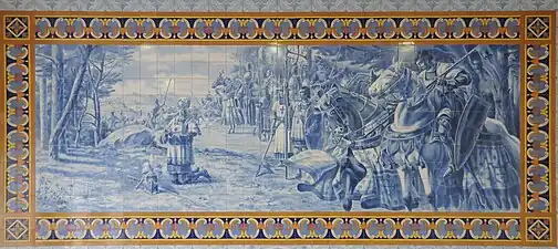 "Nuno Álvares Pereira na Batalha de Aljubarrota", Centro Cultural Rodrigues de Faria, Forjães