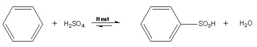 Sulfonação do benzeno à ácido benzeno sulfônico