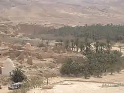 Vista do oásis de Tamerza