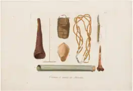 Ornamentos e utensílios dos Botocudos