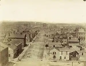 Uma das primeiras imagens do centro de Toronto.