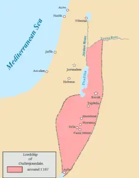 Localização de Transjordânia