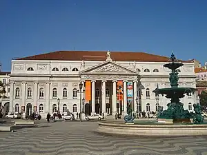 Teatro D. Maria II, na Praça do Rossio
