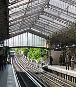Em direção da estação Saint-Jacques.