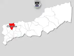 Localização no município de Ponte da Barca