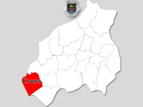 Localização no município de Paredes de Coura