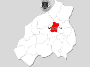 Localização no município de Paredes de Coura