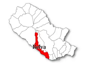 Localização no município de Ponta Delgada