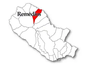 Localização no município de Ponta Delgada