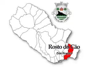 Localização no município de Ponta Delgada