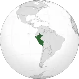 Localização de República do Peru