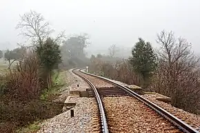 Troço do Ramal de Cáceres, perto de Castelo de Vide