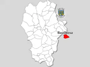 Localização no município de Ponte de Lima