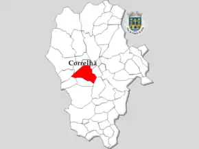 Localização no município de Ponte de Lima