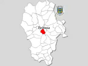 Localização no município de Ponte de Lima