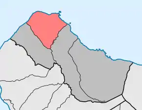 Localização no município de Porto Moniz