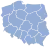 Mapa da atual divisão administrativa da Polônia