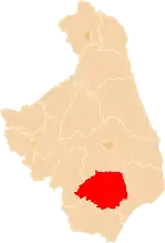 Localização do Condado de Bielsk na Podláquia.