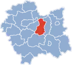 Localização do Condado de Bochnia na Pequena Polónia.