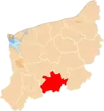 Localização do Condado de Choszczno na Zachodniopomorskie.