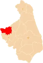 Localização do Condado de Kolno na Podláquia.