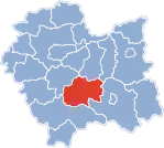 Localização do Condado de Limanowa na Pequena Polónia.