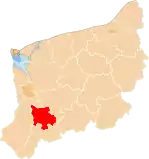 Localização do Condado de Pyrzyce na Zachodniopomorskie.