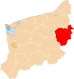 Localização do Condado de Szczecinek na Zachodniopomorskie.
