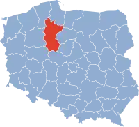 Lokalizacja województwa bydgoskiego